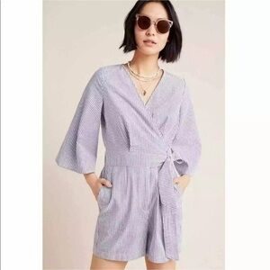 NWT Anthropologie AMADI striped cotton Romper